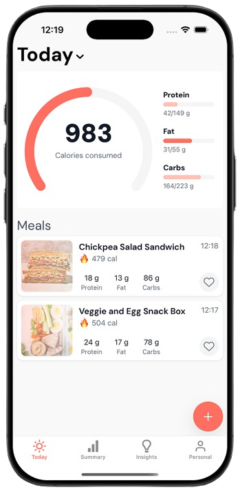 Nutra App Screenshot